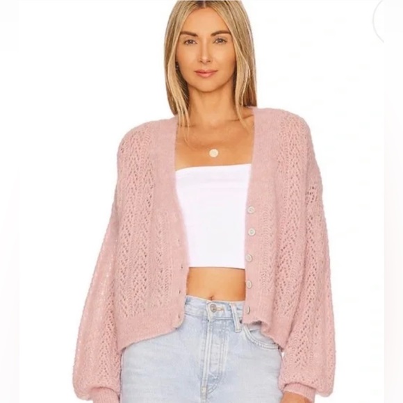 NWOT, Free People Amelia Alpaca Blend Cardigan, Sz S - Picture 2 of 13